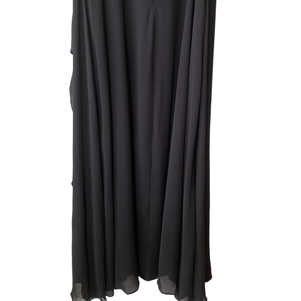 - City Chic Maxi Eyelash Ebony Lace Bodice Formal Evening Gown Dress - Picture 10 of 14